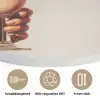 Milkshake - Kers - Rietje Akoestische PET Vilt - Rond klein -closeup_DE