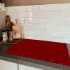 Rood - Vogel - Patroon Inductie beschermer vinyl 3mm klein 276 -sfeer3