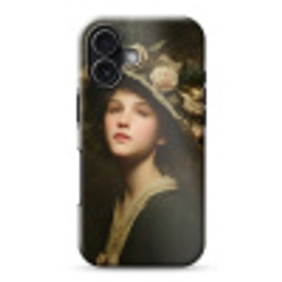 Bloemenhoed - Portret - Vrouw Toughcase MagSafe Apple iPhone 17 klein -3d