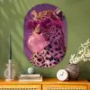 Panter - Zonnebril - Kauwgombel - Roze Wandcirkel Ovaal Glas middel -sfeer2