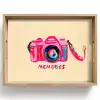 Camera - Memories - Roze - Geschilderd Dienblad Rechthoek middel -z3d_shopping
