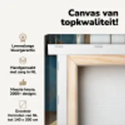 Stilleven - Keuken - Doorkijk - Vintage canvas 2cm klein -zzzsfeer2_topdoek
