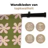 Bloem - Modern - Groen Wandkleed katoen klein 269 -sfeer2