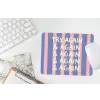 Try again - Strepen - Roze - Verticaal - Blauw muismat rubber klein -witbureau