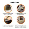 Wereldkaart - Vintage - Antiek - Bruin - Papier Inductie beschermer vinyl 3mm klein -zzzzzzz-td-werking