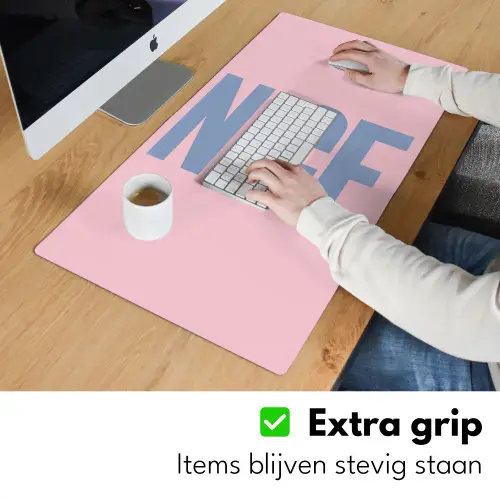 Nice - Paars - Roze Muismat XXL klein -sfeer3