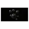 Discoballen - Minimalistisch - Zwart Muismat XXL klein -3d_leeg