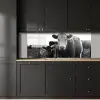 Koeien - Zwart - Wit keuken achterwand 2 middel -sfeer1