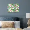 Inductie beschermer - Flamingo - Bladeren - Afdekplaat voor kookplaat - Tropisch poster papier klein -sfeer2