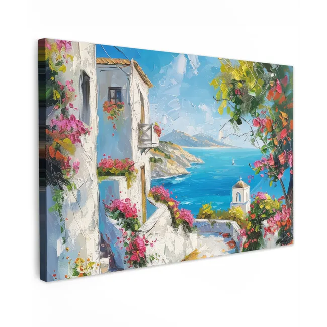 Buiten canvas - Landschap - Bloemen - Natuur - Zomer