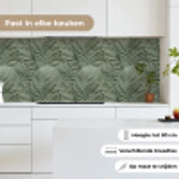 Bladeren - Textuur - Groen keuken achterwand 2 middel 871 -sfeer4_NL