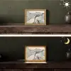 Marmer - Goud - Grijs Light Box met kabel (Tafellamp) klein -sfeer3