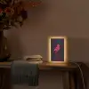 Flamingo - Roze - Neon - Licht Light Box met kabel (Tafellamp) klein -sfeer4