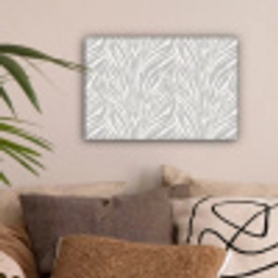 Zebra - Motief - Grijs canvas 2cm klein 34 -sfeer1