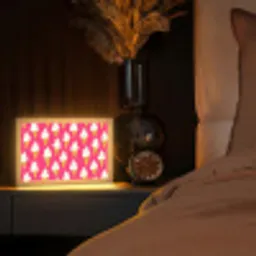 Softijs - Horentje - Roze Light Box met kabel (Tafellamp) klein 924 -sfeer1