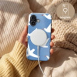 Vogels - Wit - Patroon Toughcase MagSafe Apple iPhone 17 klein -USP_MagsafeV