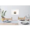 Theekop - Bladeren - Blauw Muursticker klein -eettafel