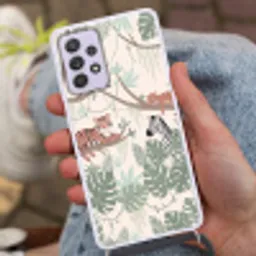 Jungle - Rustiek - Pastel Hoesje Samsung Galaxy A52 5G met koord klein -sfeer3