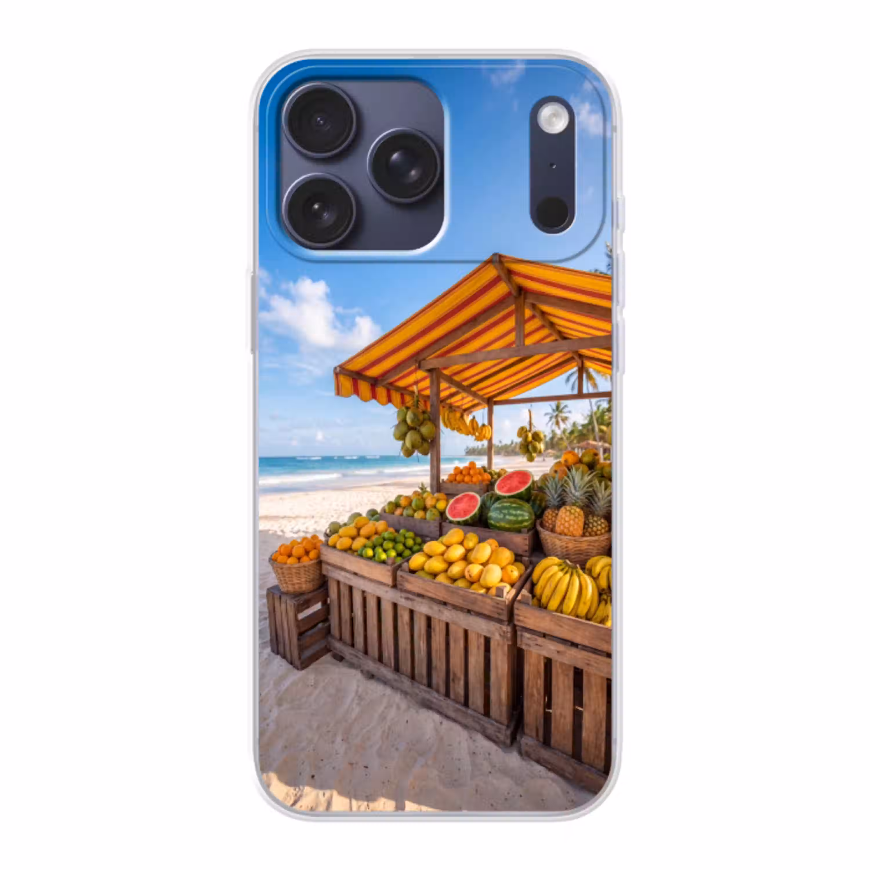 Fruit - Strand - Tropisch Telefoonhoesje iPhone 17 Pro Max klein -3d