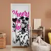 Cheers - Hond - Roze - Wijn deurposter klein -sfeer1