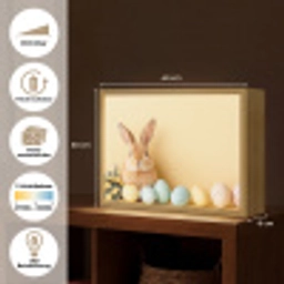 Eieren -  Konijn - Pasteltinten Light Box met batterij (Wandlamp) middel -USP_websiteoverzichtDE