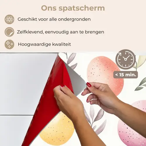 Eieren - Kleurrijk - Patroon keuken achterwand spatscherm klein -spatscherm_NL