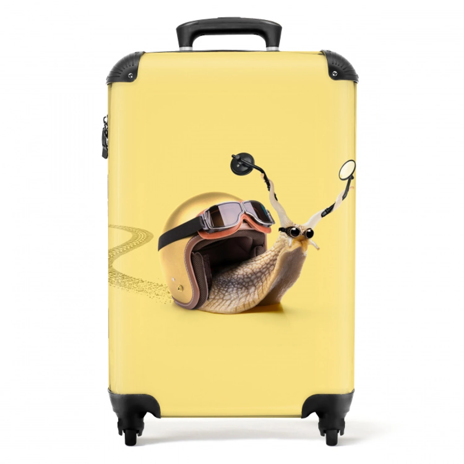 Escar-Go - Geel NBS - Handbagage koffer - Unisex middel -productfoto_recht