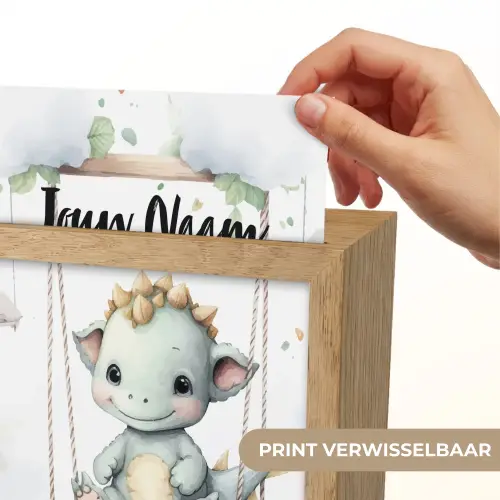 Draak - Baby dier - Kinderen Light Box met kabel (Kinderlampje) klein -USP_websiteprintNL
