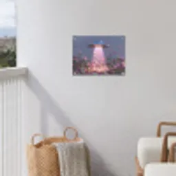 Ufo - Rozen - Pastelkleuren tuinposter los doek klein -sfeer8