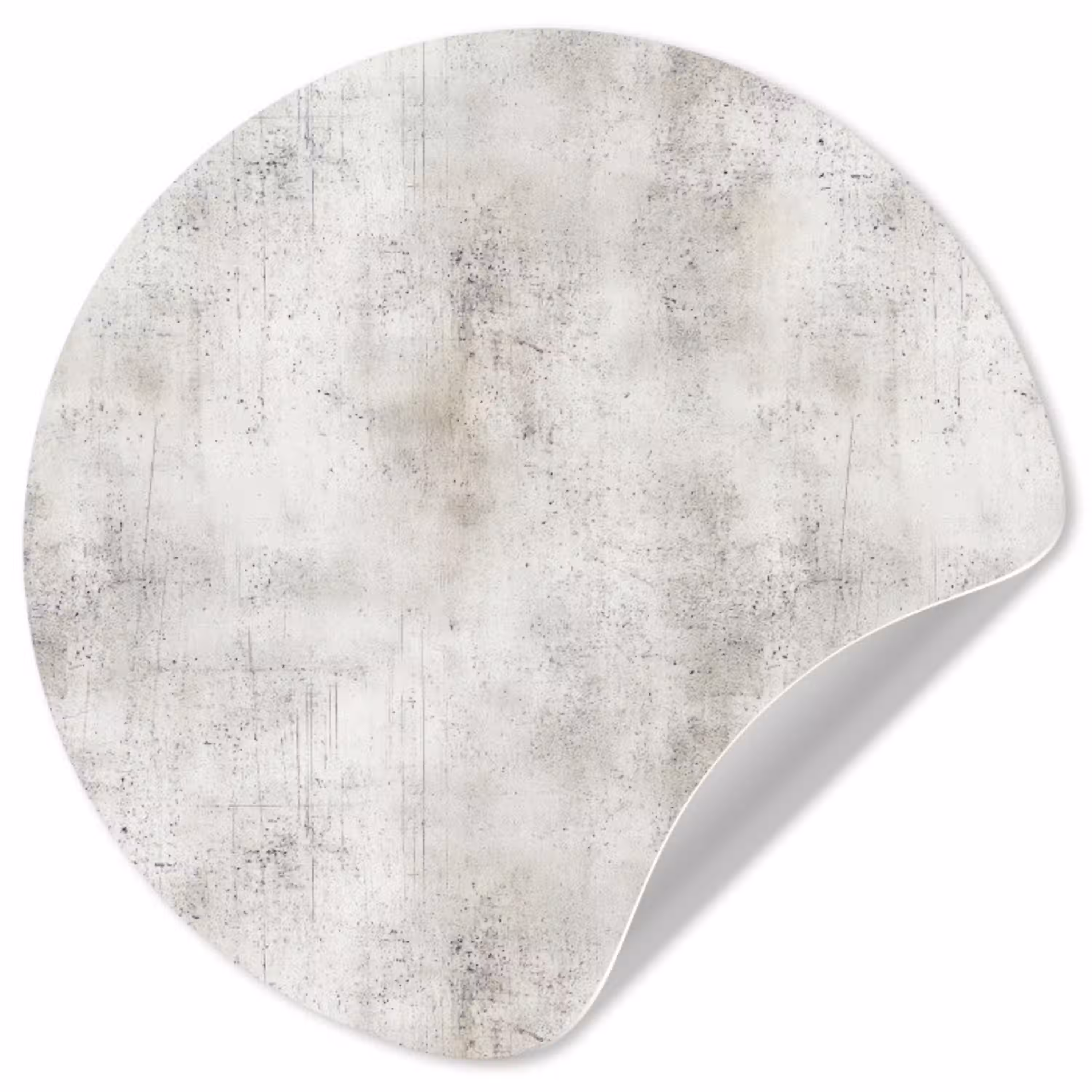 Grijs - Beton - Verweerd Wandcirkel behangsticker klein 186 -3d