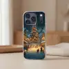 Kerstfeest - Dorp - Donker Telefoonhoesje iPhone 17 Pro klein -sfeer2