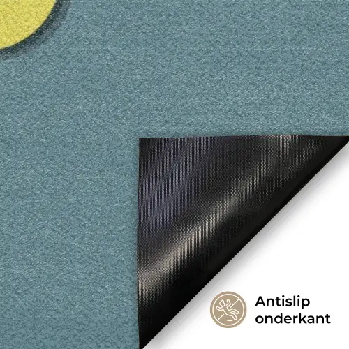 Chill out - Geel - Blauw Deurmat klein -antislip_NL