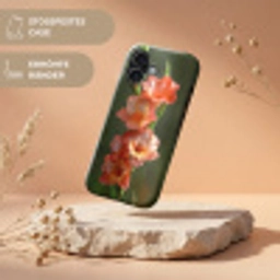 Bloem - Gladiolen - Zalmroze Toughcase MagSafe Apple iPhone 17 klein -USP_RandenV_DE
