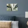 Natuur - Abstract - Groen - Penseelstreken poster papier klein -sfeer2