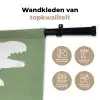 Dino - T-rex - Dinosaurus - Groen - Tyrannosaurus rex Wandkleed katoen klein -sfeer2