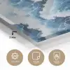 Golven - Blauw - Schuim plexiglas 5mm klein -sfeer2