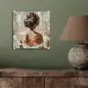 Vrouw - Verf - Abstract - Beige - Modern plexiglas 5mm klein -sfeer3