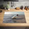Glazenfles - Post - Zee - Zand Inductie beschermer vinyl 3mm klein -sfeer5