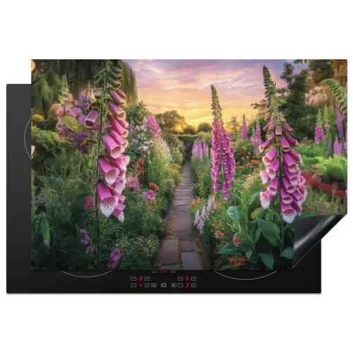 Vingerhoedskruid - Bloemen - Tuin Inductie beschermer vinyl 3mm klein -3d
