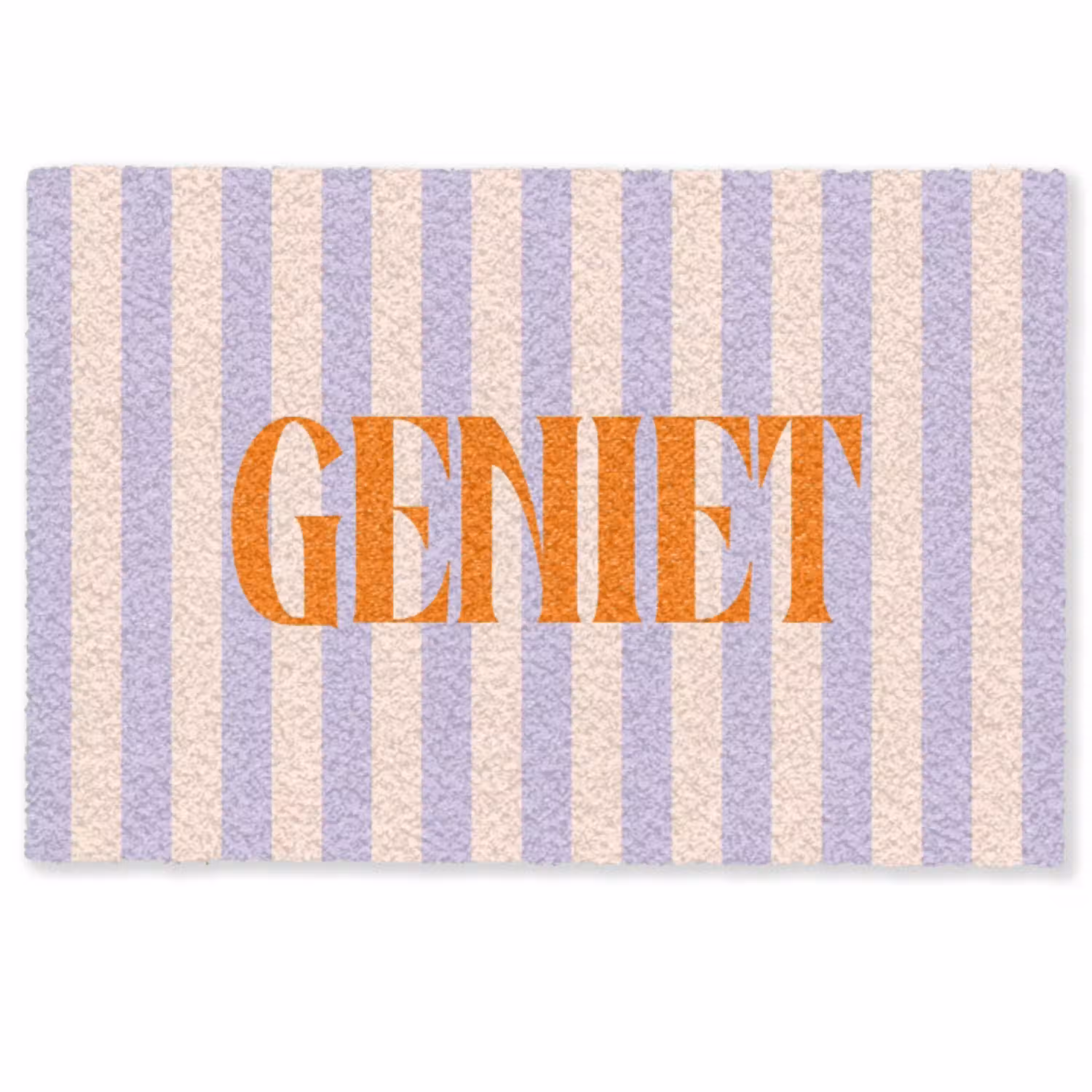 Lila - Oranje - Strepen - Geniet Deurmat klein -zkaufland3d