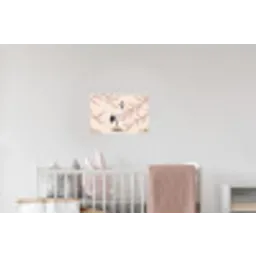 Aziatisch - Kraanvogel - Beige Muursticker klein -kinderkamer
