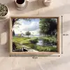 Zandpad - Groen landschap - Water Dienblad Rechthoek middel -USP_Formaat