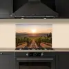 Wijngaard - Zonsondergang - Landschap keuken achterwand spatscherm klein -sfeer1