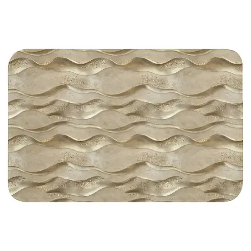 Golven - Patroon - Goud WCmat klein 1009 -3d