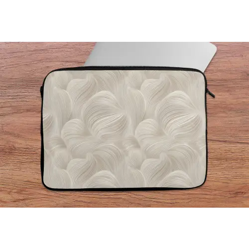 Lijnen - Waaier - Beige laptophoes neopreen klein 279 -tafel
