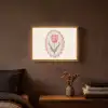 Tulp - Lijst - Ovaal - Illustratie Light Box met batterij (Wandlamp) middel -sfeer4