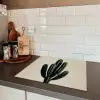 Cactus - Subtiel - Groen Inductie beschermer vinyl 3mm middel -sfeer3