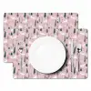 Kerst - Dieren - Kerstbomen - Sneeuw - Rendier Placemat vinyl groot -zzsfeer2_Kitchenyeah-website