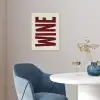 Wine - Red - Decoratie - Japandi poster papier klein -sfeer3