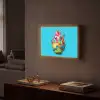 Drakenfruit - Blauw - Levendig Light Box met batterij (Wandlamp) middel -sfeer1